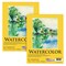 12" x 16" Premium Heavyweight Watercolor Paper Pad, Pack of 2 (12 Sheets Each), 140lb (300gsm) - Spiral Bound, Cold Pressed, Acid-Free, Wet, Water Color Paper - For Artists, Students